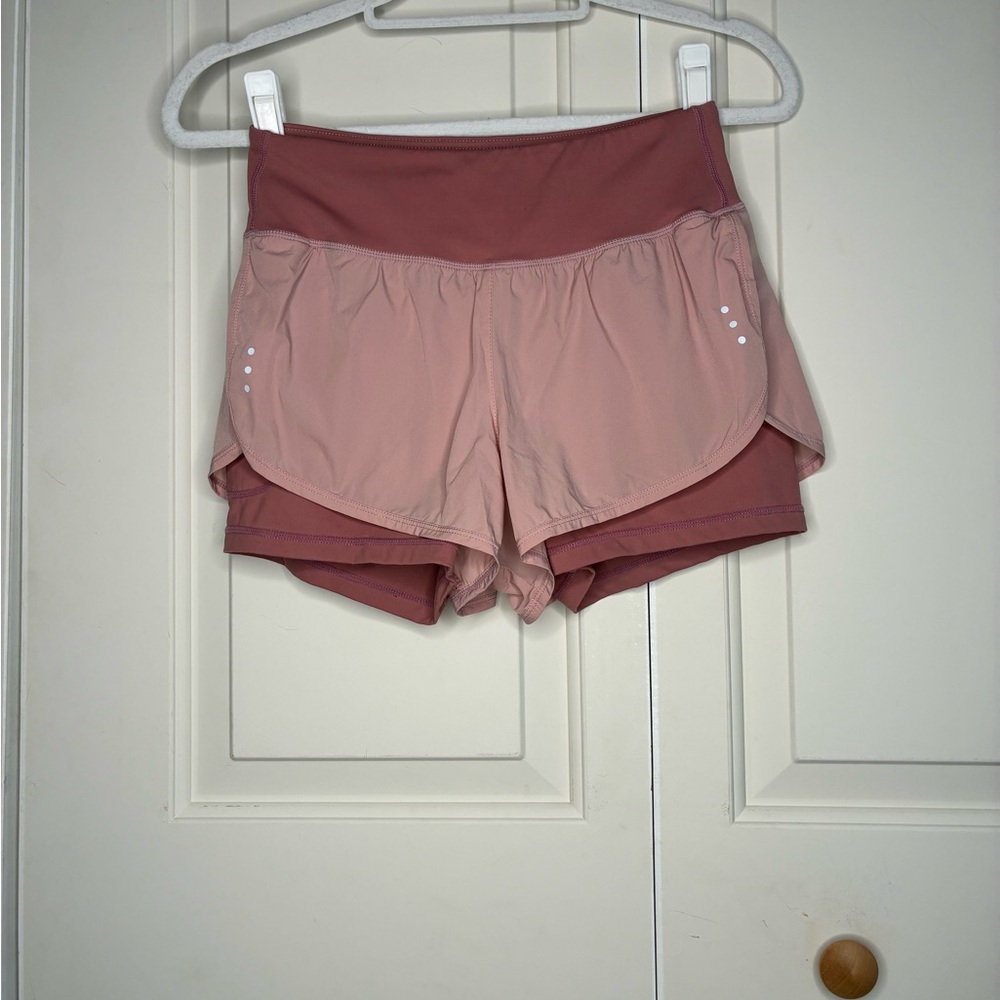 Women's Blush Pink Athletic Shorts